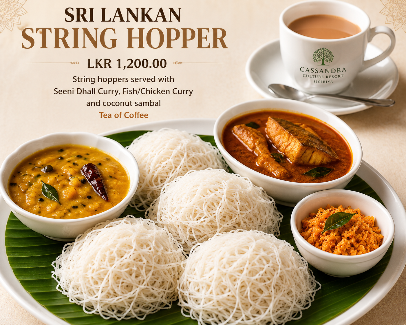 SRI LANKAN STRING HOPPER   