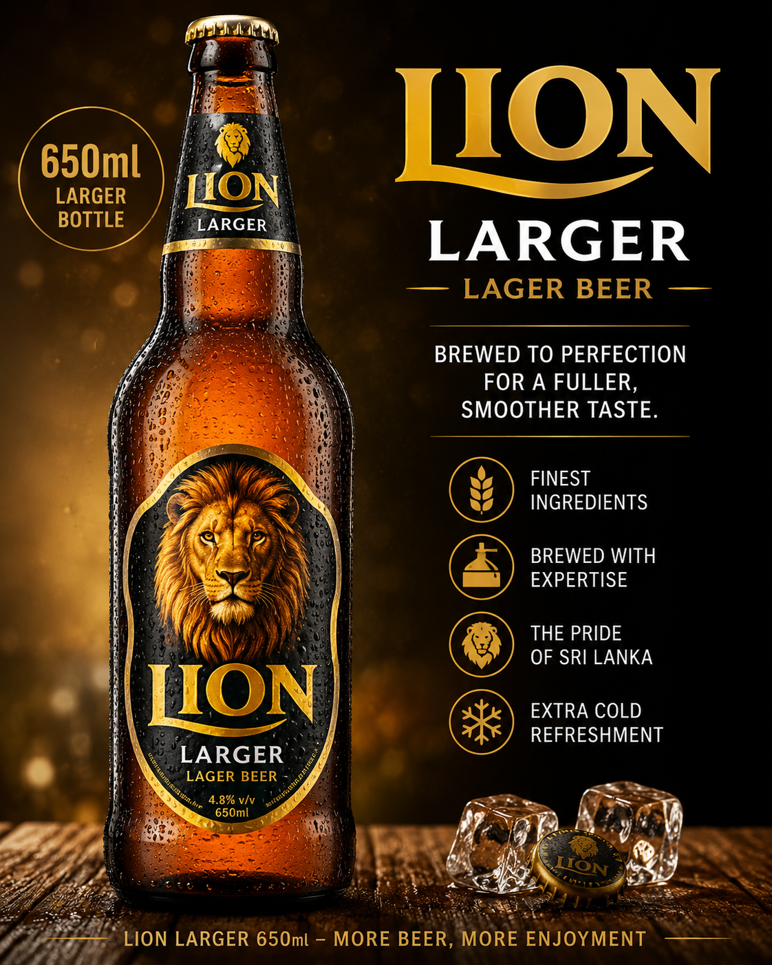 LION LAGER	650 ML