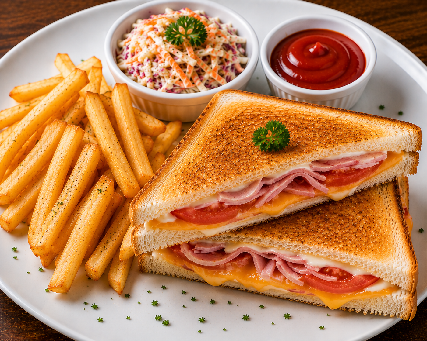 CHEESE & HAM SANDWICH   