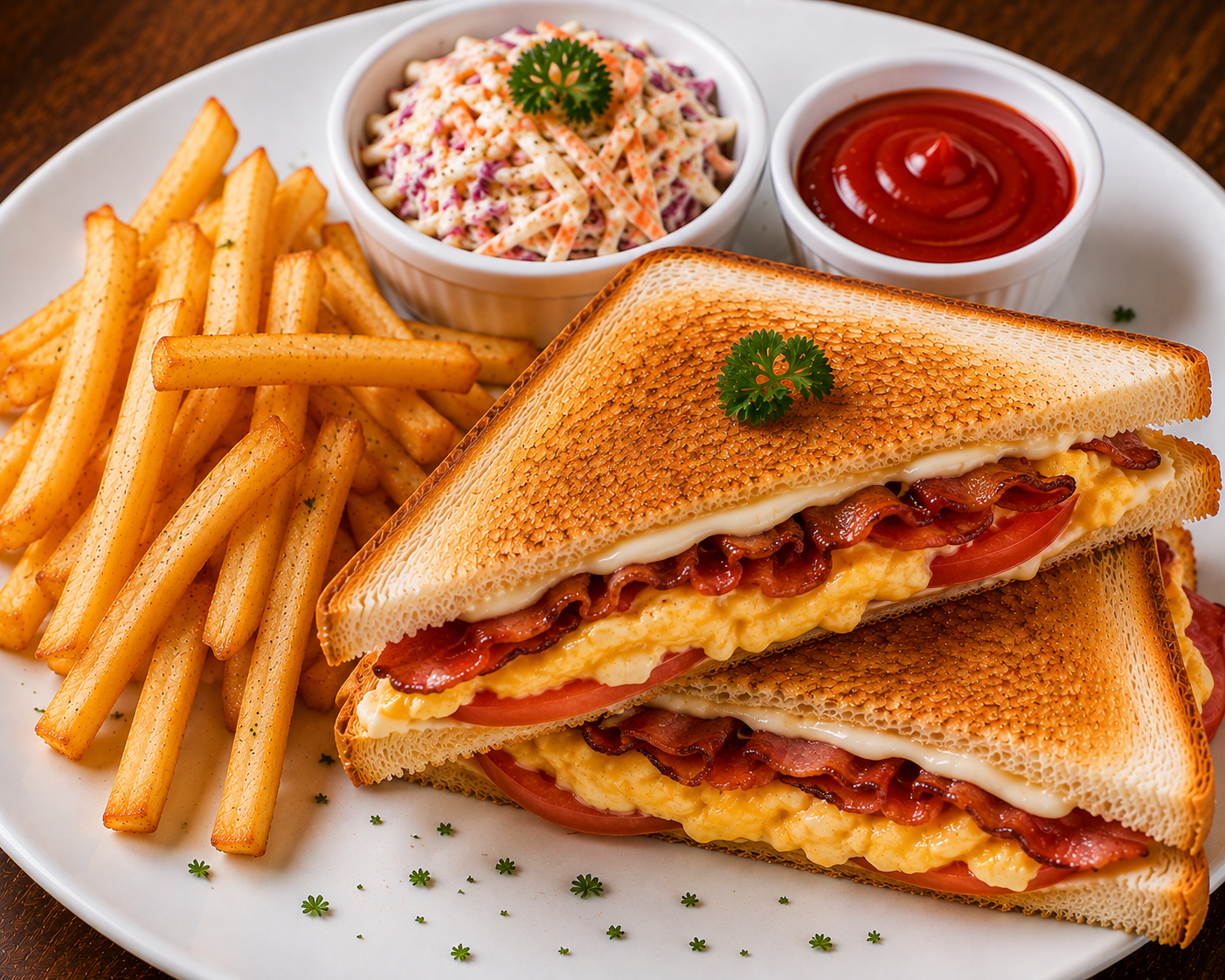 EGG & BACON SANDWICH   
