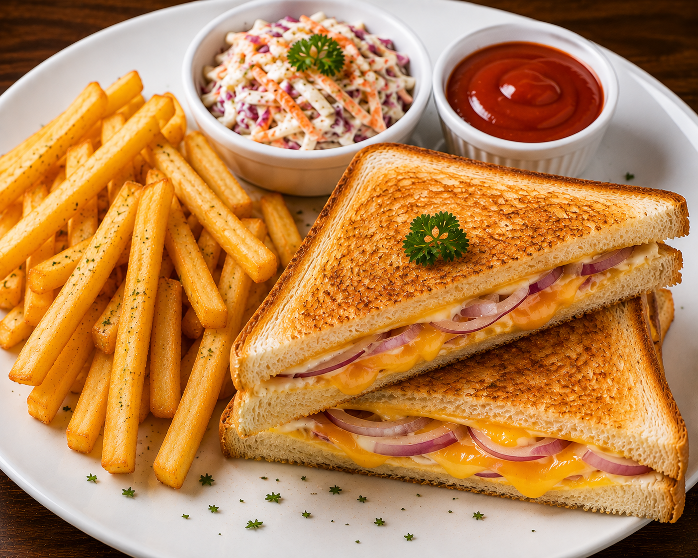 CHEESE & ONION SANDWICH   